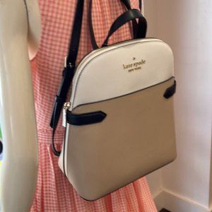 Kate Spade Staci Dome Medium Backpack Warm Beige Multi Bag